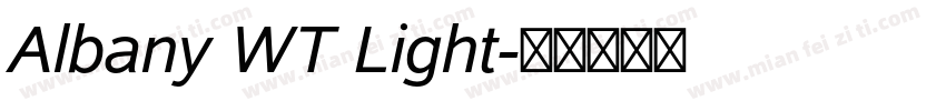 Albany WT Light字体转换